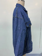 Women's Denim Jacket Denim Long Sleeve Oversized Button Jacket Fashion Jacket Autumn