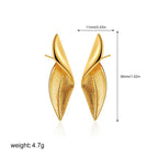 Three-Layer Textured Knot Earrings for Women