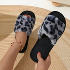 Warm Plush House Slides Non-Slip Comfortable Winter Slippers