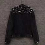 Denim Coat Women Denim Coat Turn Down Collar Single Breasted Full Sleeve Jackets Loose Casual Regular Short Jacket 2024