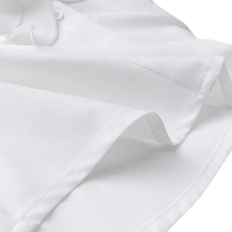 ZANZEA Elegant Women Blouse Ruffles Tops Fashion Long Sleeve Shirts Flounce Blusas Stylish OL Work Shirt Female White Blouses