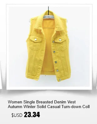 New Denim Vest Women's Spring Autumn Clothes Sleeveless Wild Tops Short Hooded Jacket Women Denim Jeans Vest Jacket Female