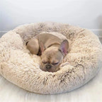 Round Pet Bed for Large Dog Bed Super Soft Cat Bed Plush Dog House for Medium Dog House Winter Warm Sleeping 40-90cm 6 Sizes
