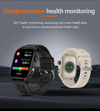 LIGE New Men Smart Watch Flashlight 2.01" HD Large Screen AI Voice Bluetooth Call Sport Watches Health Monitor Smartwatch Women