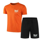 EVERLAST, ropa deportiva transpirable para correr para hombre, conjunto de dos piezas, conjunto de marca de fitness para ocio de
