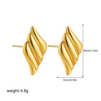 Three-Layer Textured Knot Earrings for Women