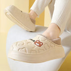 Waterproof Plush Warm Slippers for Indoor and Outdoor Comfort