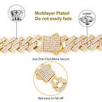 14MM Cuban Link Chain Bracelet