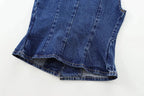 Women's Vest 2025 New Fashion Denim Vest Top Ladies Casual Cropped Sleeveless Jacket Coat Streetwear Waistcoat Outerwears