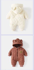 Warm Winter Baby Romper Bear Jumpsuit