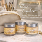 Organic Shimmering Body Butter Trio – 3 x 2 oz Travel Set