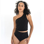 Single Shoulder Tankini Top