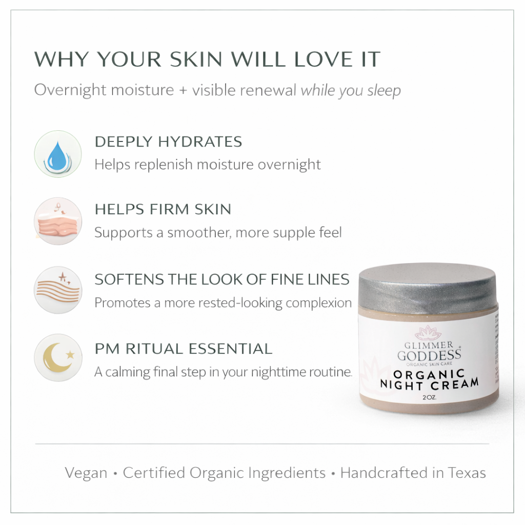 Organic Skin Renewal Night Cream 2 oz – Anti-Aging