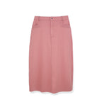 STRETCH COLORED DENIM  SKIRT