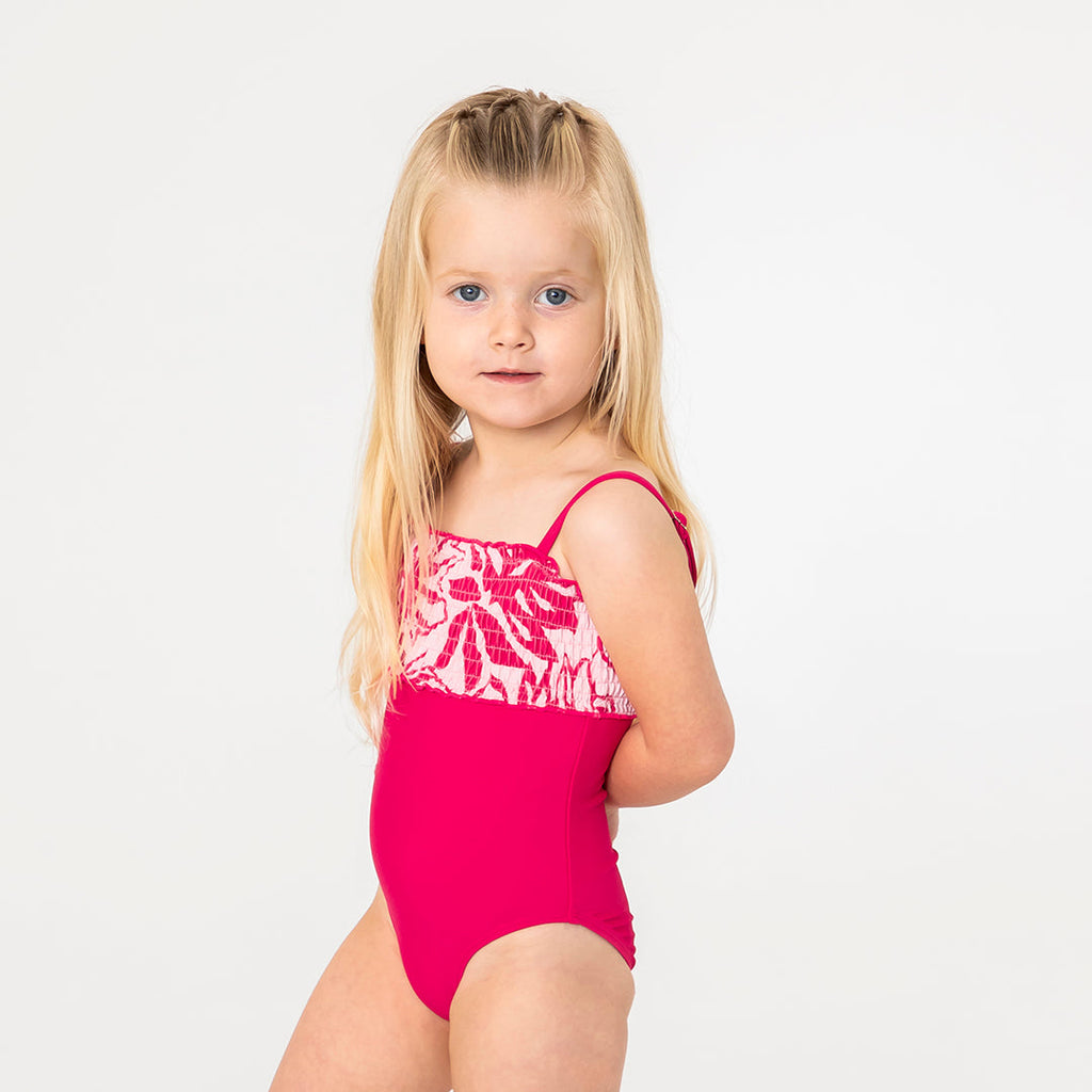 Smocked One Piece Swimsuit (Girls)