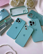 iPhone Camera Protection Silicone Case (Glacier Blue)
