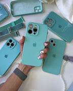iPhone Camera Protection Silicone Case (Glacier Blue)