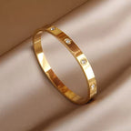 Crystal Love Bangle Bracelet - Sori Style