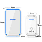 CACAZI Home Smart Digital Wireless Doorbell Remote Electronic Doorbell Elderly Pager, Style: US Plug(White)