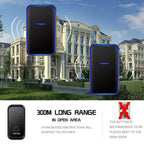 CACAZI Home Smart Digital Wireless Doorbell Remote Electronic Doorbell Elderly Pager, Style: US Plug(White)