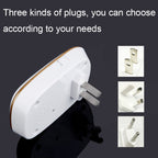 CACAZI Smart Waterproof Music Wireless Doorbell Multifunctional Pager, Style: US Plug(Black)