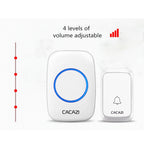 CACAZI A06-DC 1 To 1 Battery Type Smart Home Wireless Waterproof Music Doorbell(Black)