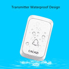 CACAZI A06-DC 1 To 1 Battery Type Smart Home Wireless Waterproof Music Doorbell(Black)