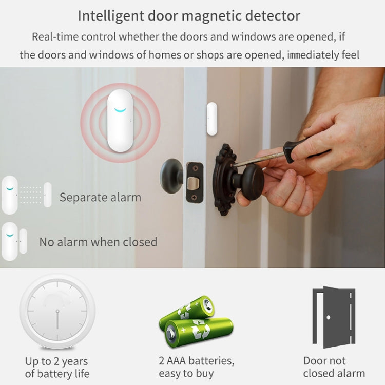 CS118   WIFI+GSM Tuya Smart Voice Alarm System Supports Amazon Alexa/ Google Assistant, Spec: Package 2