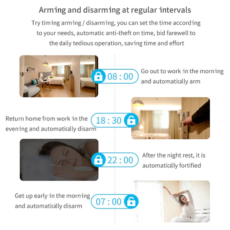 CS118   WIFI+GSM Tuya Smart Voice Alarm System Supports Amazon Alexa/ Google Assistant, Spec: Package 1