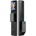 S61 Fully Automatic 3D Face Recognition Tuya Wifi Smart Fingerprint Lock Anti-theft Password Lock(Space Gray)