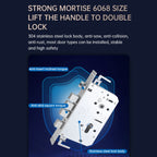 S61 Fully Automatic 3D Face Recognition Tuya Wifi Smart Fingerprint Lock Anti-theft Password Lock(Rose Gold)