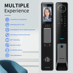 S61 Fully Automatic 3D Face Recognition Tuya Wifi Smart Fingerprint Lock Anti-theft Password Lock(Space Gray)