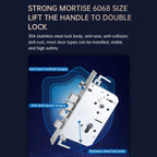 Wifi Fingerprint Lock Home Security Door Password Lock Supports APP Remote Unlocking(Space Gray)