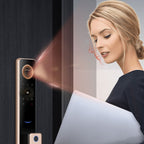 T100A  3D Face Recognition Fingerprint Code Card Digital Door Lock(Space Gray)