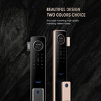T100A  3D Face Recognition Fingerprint Code Card Digital Door Lock(Space Gray)