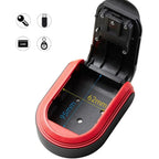 Full Plastic Key Box Password Lock Door Key Storage Password Box(Blue)