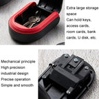 Full Plastic Key Box Password Lock Door Key Storage Password Box(Black)