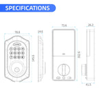 C88 Bluetooth Remote Tuya Automatic Smart Electronic Password Door Lock(Black)