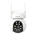 SriHome SH052 Wifi 5MP Wireless PTZ IP AI Auto Tracking Sound&Light Alarm Starlight Color Night Vision Outdoors Surveillance Camera, Plug: EU