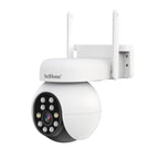 SriHome SH052 Wifi 5MP Wireless PTZ IP AI Auto Tracking Sound&Light Alarm Starlight Color Night Vision Outdoors Surveillance Camera, Plug: US