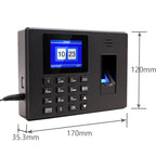 Fingerprint Recognition Voice Broadcast Smart Report Generation Attendance Machine, Model: Gold US Plug