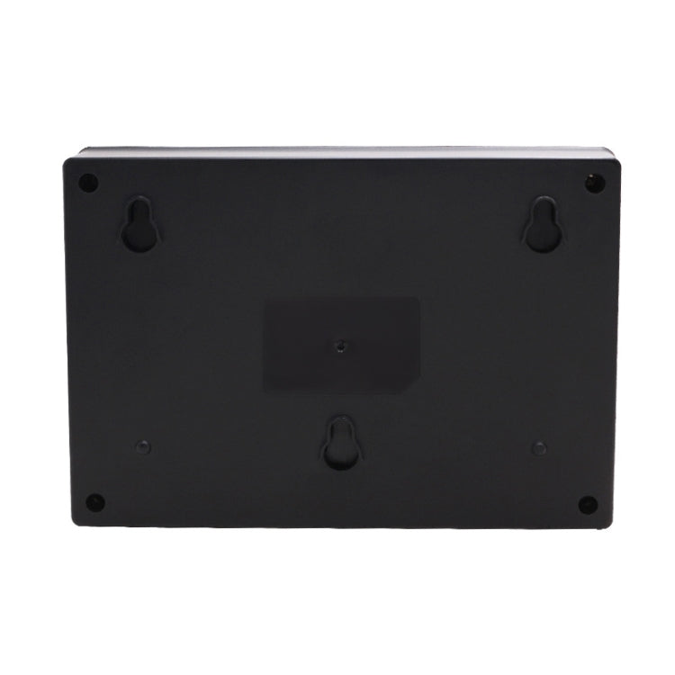 Fingerprint Recognition Voice Broadcast Smart Report Generation Attendance Machine, Model: Black US Plug