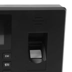 Fingerprint Recognition Voice Broadcast Smart Report Generation Attendance Machine, Model: Black US Plug