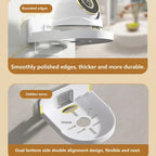 Traceless Wall Mounted Camera Bracket Home No-Punch Surveillance Rack Router Shelf(Transparent)