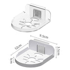 Traceless Wall Mounted Camera Bracket Home No-Punch Surveillance Rack Router Shelf(White)