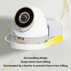 Traceless Wall Mounted Camera Bracket Home No-Punch Surveillance Rack Router Shelf(White)