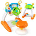 Kids Steering Wheel Pretend Play Toy Set with Lights and Sounds - Color: Multicolor