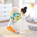 Kids Steering Wheel Pretend Play Toy Set with Lights and Sounds - Color: Multicolor