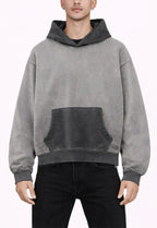GREY SUNFADE HOODIE
