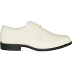 VANGELO Men Dress Shoe TUX-1 Oxford Formal Tuxedo for Prom & Wedding Ivory Patent